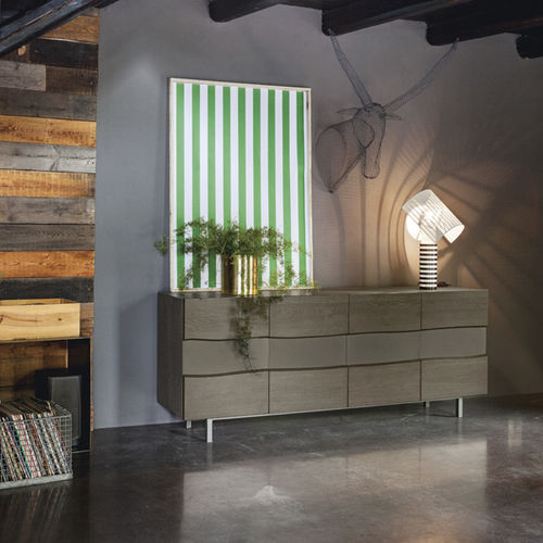 Buffet contemporain - TWINS - Devina Nais - en chêne / en fer / marron