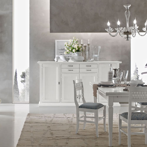 Buffet classique - Devina Nais - en bois laqué / blanc
