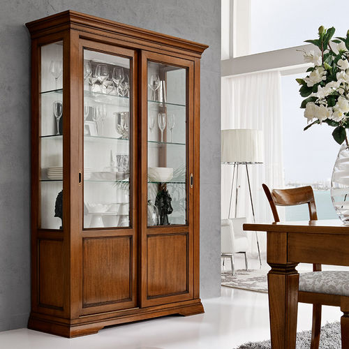 Vitrine classique - Devina Nais - en verre / en bois
