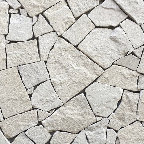 Placage en pierre naturelle - FIELDSTONE : ALASKAN WHITE - Asian Stones