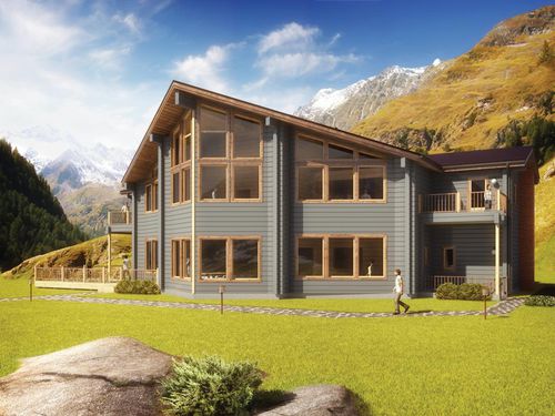 Maison préfabriquée - TUNTURI : 981 - Artic House - écologique / contemporaine / à 2 étages