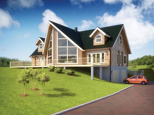 Maison préfabriquée - TUNTURI : 505 - Artic House - écologique / contemporaine / avec terrasse