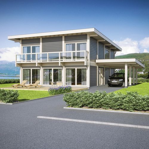 Maison préfabriquée - ARTIC FRAME : 265 - Artic House - écologique / contemporaine / à 2 étages