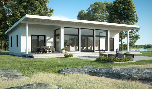 Maison préfabriquée - NORDIC COLLECTION 125 - Artic House - contemporaine / avec terrasse / à ossature bois