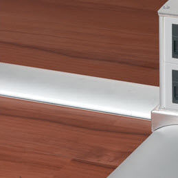 Goulotte de câblage en aluminium - DCS - Simon - de sol / professionnelle
