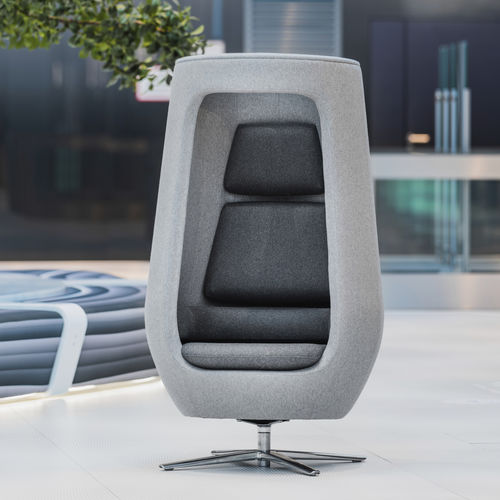 Fauteuil contemporain - A11 - Mikomax Smart Office - en laine / en contreplaqué / avec dossier haut