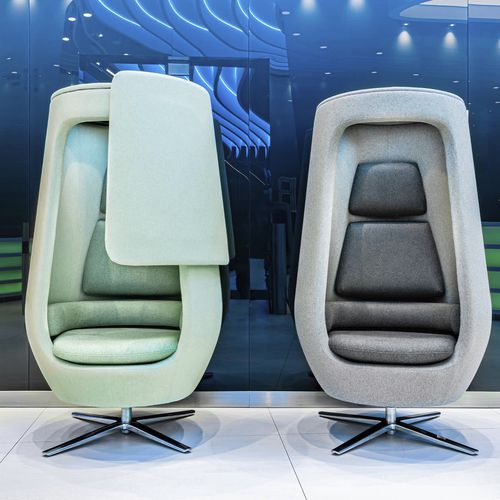 Fauteuil de bureau contemporain - A11 CLOSEABLE - Mikomax Smart Office - en laine / en bois / tapissé