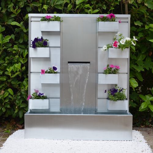 Fontaine de jardin - CASCADE - MISTERZINC - en zinc / contemporaine