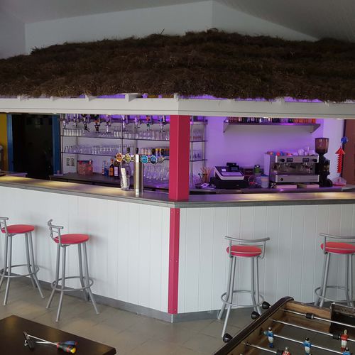 Comptoir de bar - BOIS DE C&Eacute;N&Eacute; - MISTERZINC - droit