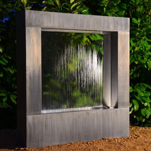 Fontaine de jardin - REVERSO - MISTERZINC - en zinc-titane / contemporaine