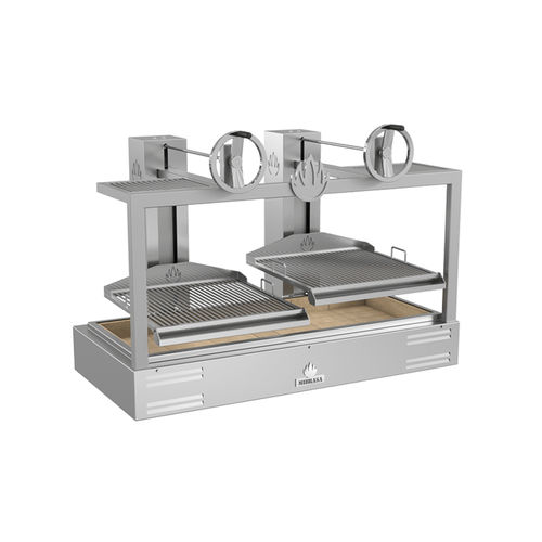 Gril à charbon - PARRILLA GMB 160 - Mibrasa Charcoal Oven SL - sur plan / pour cuisine professionnelle / en acier inox