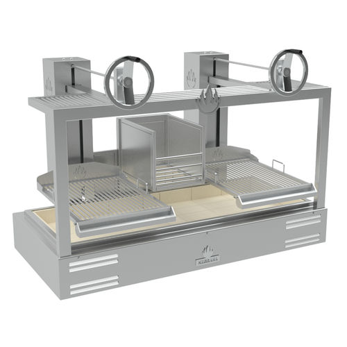 Gril à charbon - PARRILLA GMB 160 FIRE - Mibrasa Charcoal Oven SL - sur plan / pour cuisine professionnelle / en acier inox