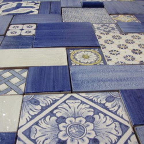 Carrelage en terracotta - BLU COBALTO : PATCHWORKBLU - Ceramiche Militello art & design S.R.L - d'intérieur / mural / de sol