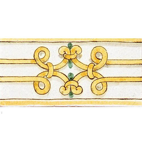 Listel en terracotta - GIALLO ARANCIO : F19 - Ceramiche Militello art & design S.R.L - fait main