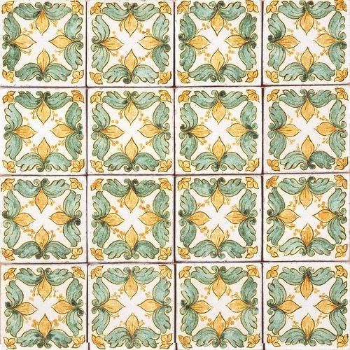 Carrelage en terracotta - VERDE RAME : V02 - Ceramiche Militello art & design S.R.L - d'intérieur / mural / de sol