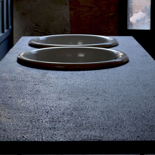 Plan de travail en pierre de lave - BASALTIC - Ceramiche Militello art & design S.R.L - de cuisine / de salle de bain / gris