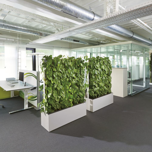 Mur végétal en végétaux vivants - C+P - BY NATURE - en panneau modulaire / naturel / d'intérieur