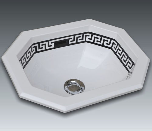 Lave-mains encastrable - GENOVA 1 - WATERGAME COMPANY - octogonal / en composite