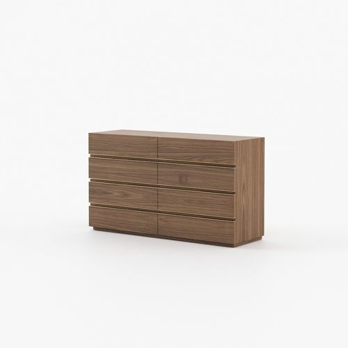 Commode contemporaine - CONNOR  - Laskasas - en noyer / rectangulaire / avec tiroir