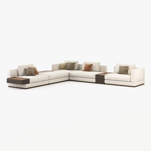 Canapé modulable - FLETCHER  - Laskasas - d'angle / contemporain / en tissu
