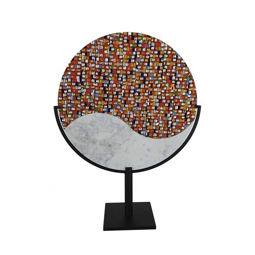 Sculpture en métal - ORIGIN - veveglass - en marbre de Carrare / en verre de Murano / fait main