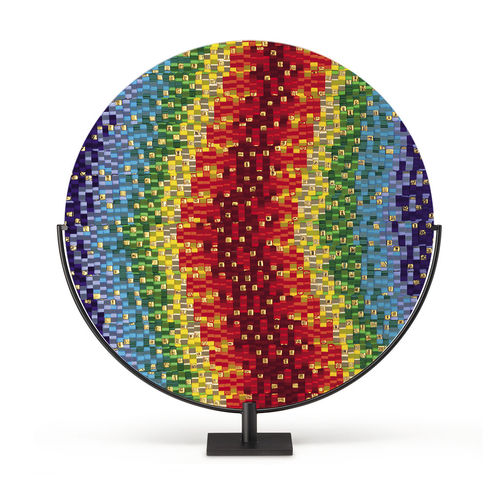Sculpture en métal - IMPRESSION DISK - veveglass - en verre de Murano / fait main / à poser