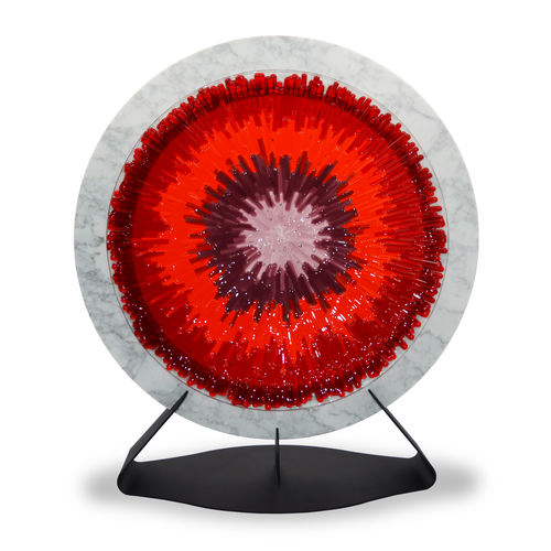 Sculpture en métal - TARGET - veveglass - en marbre de Carrare / en verre de Murano / fait main