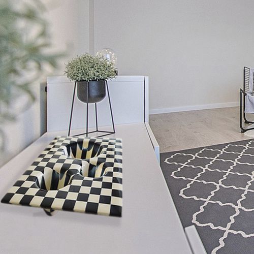Centre de table en verre de Murano - CHECKER - veveglass - fait main / contemporain / personnalisable