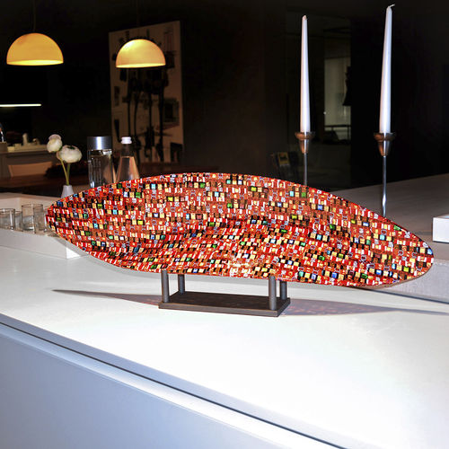Centre de table en verre de Murano - ONDA SUNSHINE - veveglass - fait main / contemporain / personnalisable