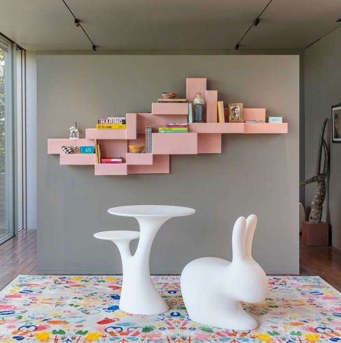 Bibliothèque modulable - PRIMITIVE - Qeeboo - murale / contemporaine / professionnelle