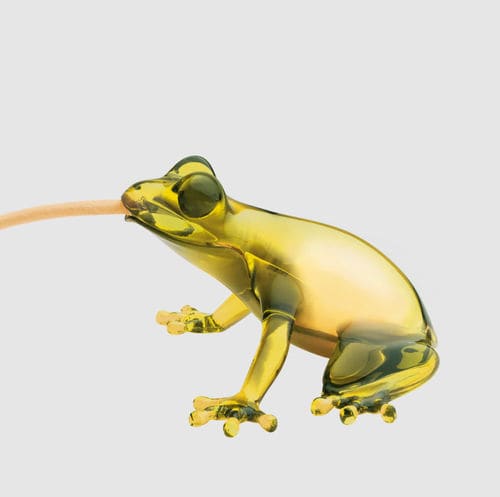 Lampe de table - HUNGRY FROG - Qeeboo - en tissu / en PMMA / design original