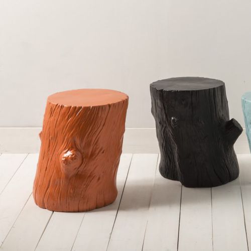Tabouret design original - SHERWOOD - TOSCOT - en bois / avec piètement en bois / piètement central
