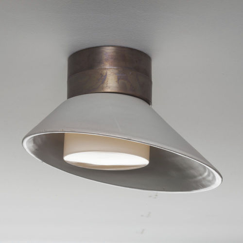 Plafonnier contemporain - CHAPEAU! - TOSCOT - rond / en verre soufflé / en aluminium