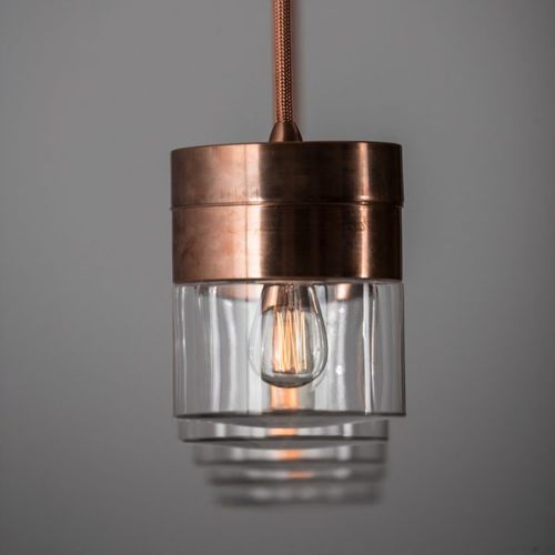 Suspension - CHAPEAU! - TOSCOT - en aluminium / en acier / en cuivre