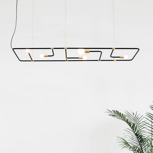 Luminaire suspendu - BEAUBIEN - Lambert et Fils - à LED / rectangulaire / IP20