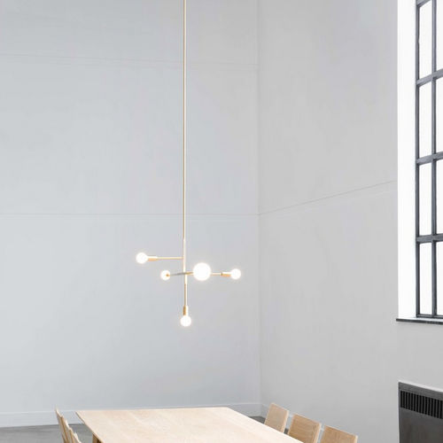 Suspension - Lambert et Fils - en laiton / en verre / contemporaine