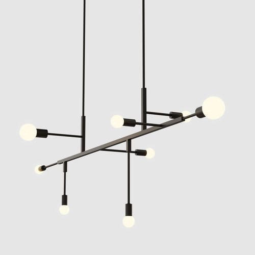 Suspension - 07 - Lambert et Fils - en laiton / en verre / contemporaine