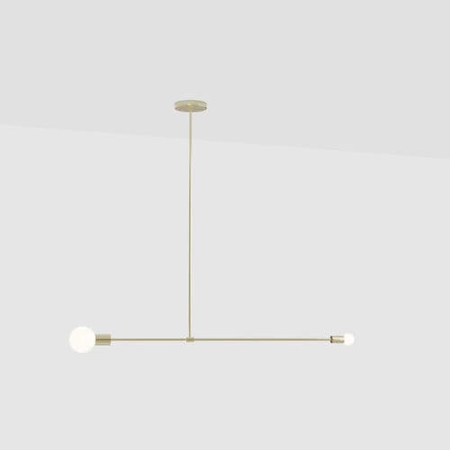 Suspension - ANTIPODE - Lambert et Fils - en laiton / en verre / contemporaine
