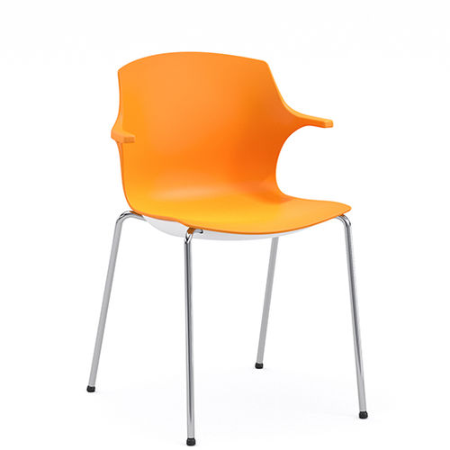 Chaise de bureau contemporaine - LINEA FRILL  - Brado S.P.A. - en bois / pivotante / professionnelle
