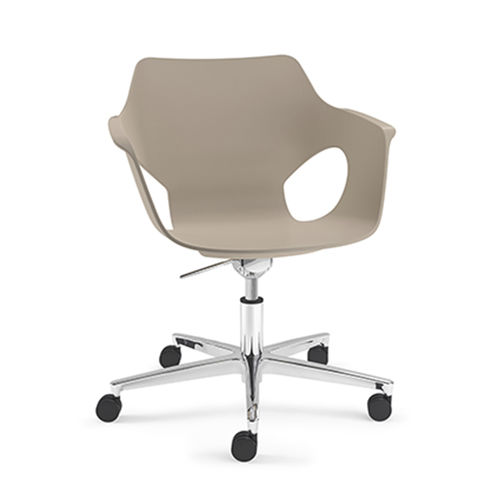 Chaise de bureau contemporaine - LINEA OLE': KIT 207 OLE/G - Brado S.P.A. - en bois / à roulettes / pivotante