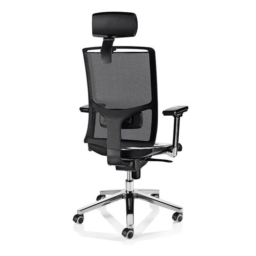 Fauteuil de bureau contemporain - LINEA ZOE EMOTION - Brado S.P.A. - en résille / avec repose-tête / réglable