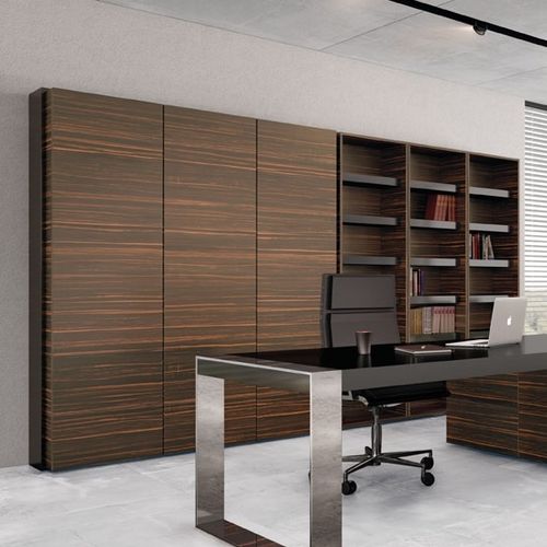 Armoire de classement basse - BRIX - GONZAGA-PRO D.O.O. - haute / en placage de bois / en bois laqué