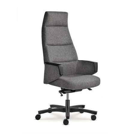 Fauteuil de direction contemporain - CHARM  - LD Seating s.r.o. - en tissu / en polyuréthane / en aluminium