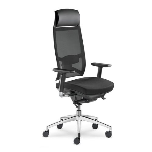 Fauteuil de direction contemporain - STORM  - LD Seating s.r.o. - en nylon / en aluminium / avec repose-tête