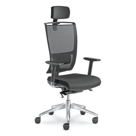 Fauteuil de direction contemporain - LYRA NET  - LD Seating s.r.o. - en résille / en nylon / avec repose-tête