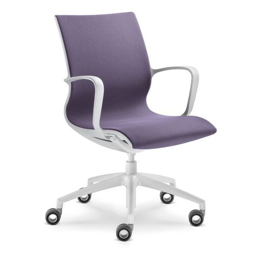 Chaise de bureau contemporaine - EVERYDAY - LD Seating s.r.o. - d'intérieur / en tissu / avec piètement en aluminium