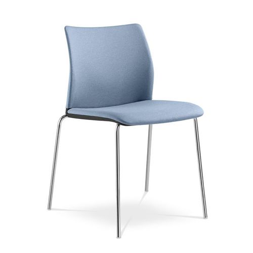 Chaise de conférence contemporaine - TREND  - LD Seating s.r.o. - d'intérieur / en tissu / avec piètement en acier chromé