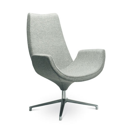 Fauteuil contemporain - RELAX - LD Seating s.r.o. - en tissu / en aluminium poli / à dossier haut