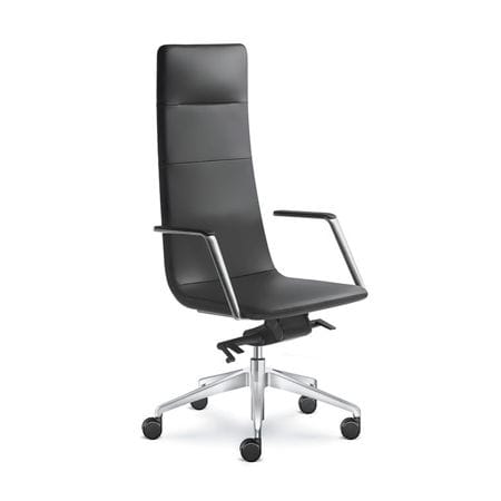 Fauteuil de direction contemporain - HARMONY PURE - LD Seating s.r.o. - en cuir / en tissu / en acier