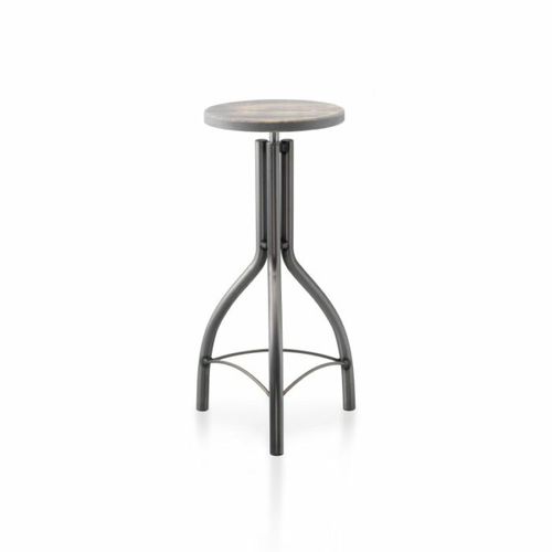 Tabouret de bar contemporain - SHABBY  - PF Stile Srl - en bois / avec piètement en acier / 3 pieds